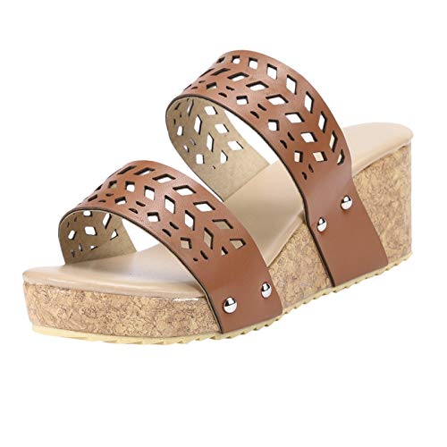 Mules sandales creuses pour femmes les chaussures d'été respirantes de plage