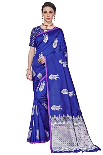 Image of Glory Sarees Women's Banarasi Silk Saree with Blouse Piece (GS Kara143 Parent)