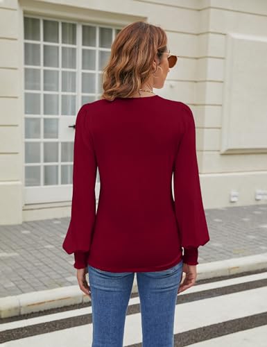 Blooming Jelly Womens Dressy Casual Blouses Business Trendy Tops Long Sleeve Shirts 2025 Fall Teacher Outfits3