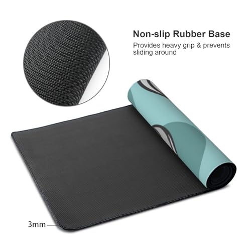 Tapis de souris grand format volley-ball menthe anti-glisse bureau