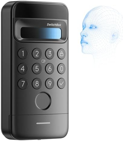 （04:30時点） SwitchBot 顔認証パッド 指紋認証 暗証番号 スマートロック- スイッチボット オートロック ドアロック カギ 交通系ICカード FeliCa Suica PASMO Bluetooth ワイヤレス 盗難防止 工事不要 取付簡単