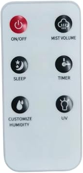 Small remote control for Hiswelle 8L Smart Humidifier