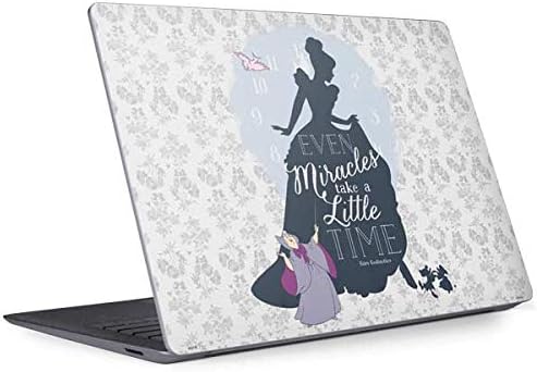 Skinit Decal Laptop Skin Compatible with Surface Laptop 3 13.5in - Officially Licensed Disney Cinderella Miracles Take Time Silhouette Design