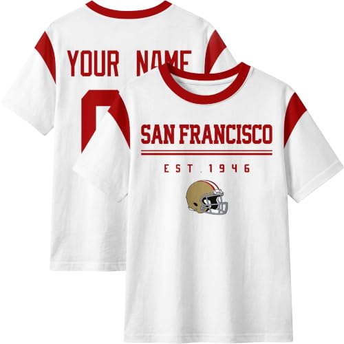 Image of T-Shirt Custom Crewneck Short Sleeve for Men Gifts | Custom T-Shirt Personalized Name and Number