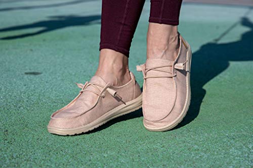 Image of HEYDUDE Women's Wendy Chambray | Women's Shoes | Women's Lace Up Loafers | Comfortable & Light-Weight