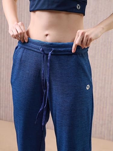 Image of TECHNOSPORT Women's Relaxed Fit Mid Rise Track Pant