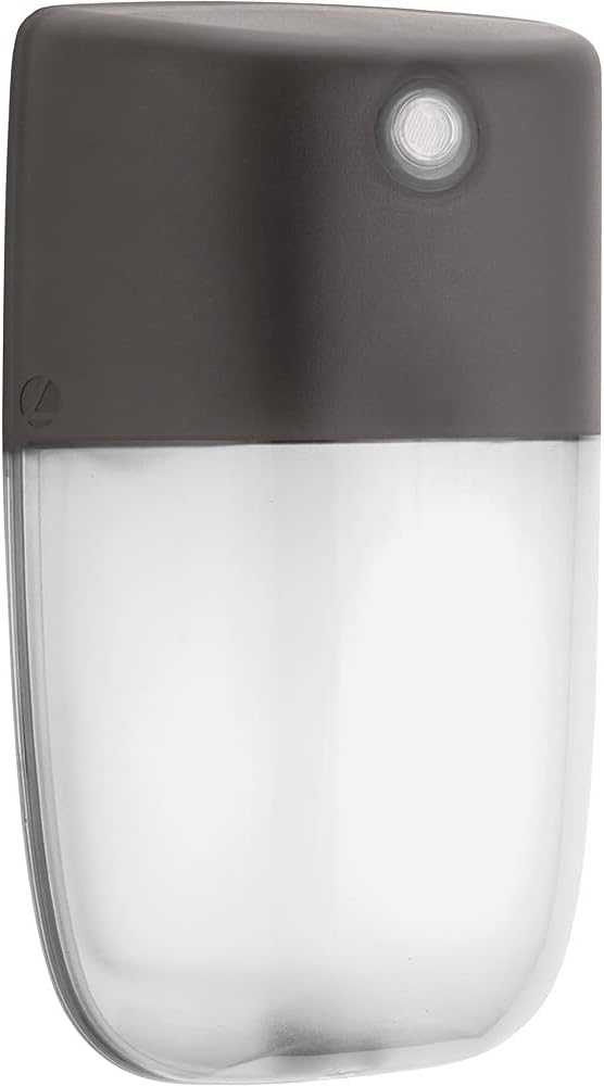 Lithonia Lighting OVWP LED 40K 120 PE DDB M4 Outdoor OVWP LED Dusk-to-Dawn Wall Sconce in Bronze, 14 Watts, 1240 Lumens