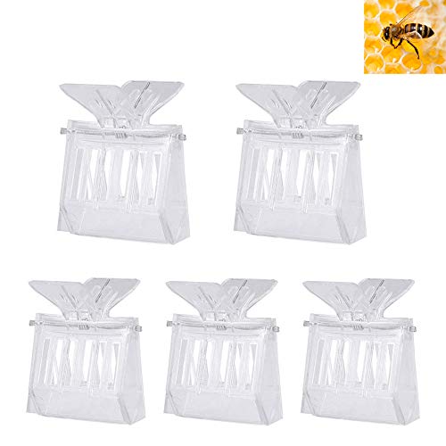 MAOJIE 5pc multifunctional transparent clip prison king cage bee king cage odorless beekeeping beekeeping tools