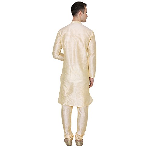 Image of Royal Kurta Men's Cotton Silk Plain Solid Long Only Kurta