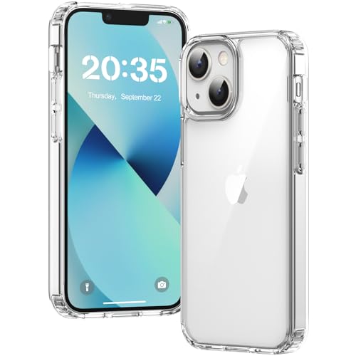 Voyahülle Hülle für iPhone 13 Mini Hülle Anti-Vergilbung Transparent Handyhülle Stoßfest Schutzhülle Premium Kratzfeste Case für iPhone 13 Mini - Durchsichtig