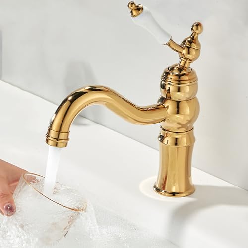 Mitigeur vintage de salle de bains pour vasque rétro et ambiance authentique - 4