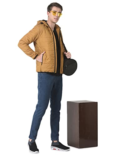 Image of Crimsoune Club Men Mustard Yellow Padded Jacket