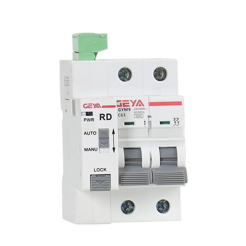 Diferencial Superinmunizado,Diferencial GYM9 2P MCB Con Dispositivo De Reenganche Automático, Disyuntor Reinicio, Reconectador Uso Apto Para Hogar Inteligente(GRD9L-R-DC12V-Auto,2P-MCB-40A)