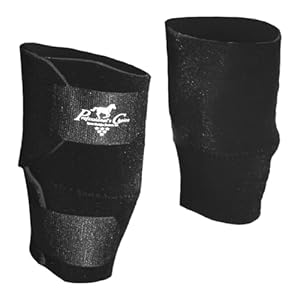 Professionals Choice Equine Knee Boot, Pair (Universal Size, Black)