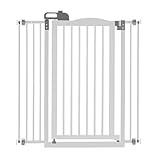 Richell Tall One-Touch White Pet Gate II, 36.4' x 38.4' x 2'