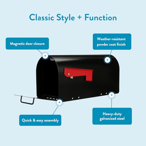 image for Architectural MAILBOXES Ironside Large Capacity Galvanized Steel black