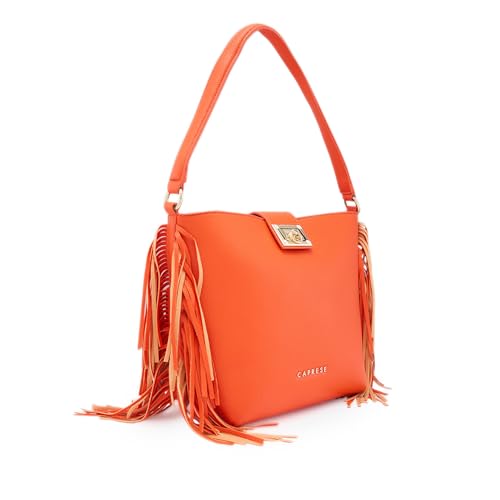 Image of Caprese Cindy Hobo, Orange-Medium | Stylish Shoulder Bag for Women | Spacious Compartment | Perfect for Casual & Daily Use