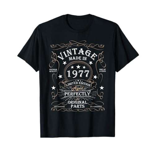 47 cumpleaños hombre mujer 47 años 1977 regalo de cumpleaños Camiseta