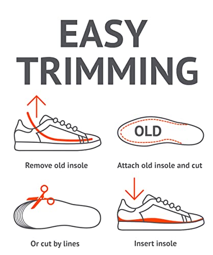 Running Insoles for Women Men - Sport Shoes Orthotic Cushion Inserts for Run Cycling Long Walk, Multicolor, Men 10-13,Women 11.5-14.5 - Image 5