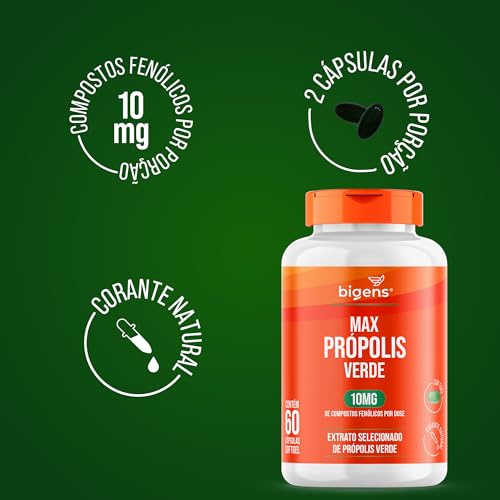 Max própolis Verde, 10mg de compostos fenólicos, 60 cápsulas sotgel, Biogens (Unidade)