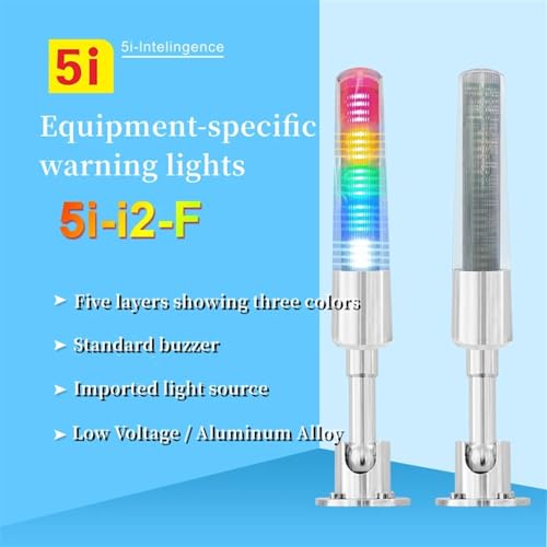 Lampe machine-outil multicouche LED 5 couleurs pour l'automatisation 24V - 5