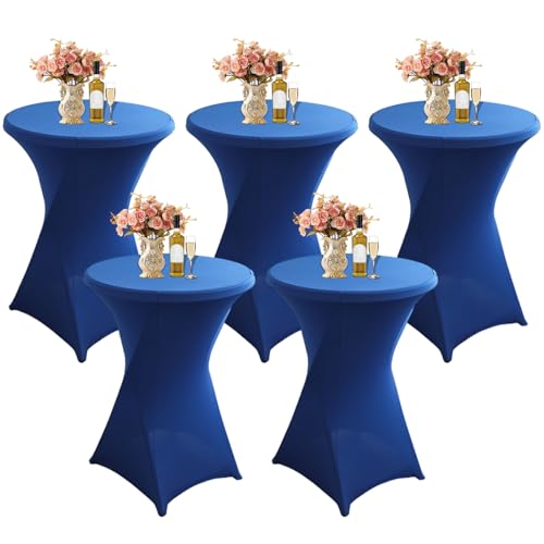 El Mejor Listado de Mesas de cóctel Top 10. 49 LUOZIQINX Mantel de cóctel Ajustable de 2/3/4/5 Piezas, Cubierta de Mesa de cóctel de Spandex de 80x110 cm, Mantel de Mesa Alto con Esquinas cuadradas elásticas para...