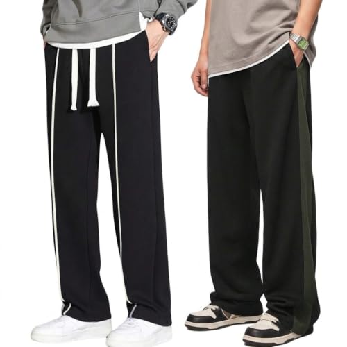 Image of GRECIILOOKS Men's Loose Mid Rise Casual Trousers Pants | Regular | Sports Stylish Track Pant | Sweatpants (Available in Plus Size)