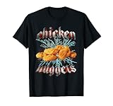 Chicken Nuggets Heavy Metal World Tour Hardcore Music T-Shirt