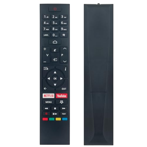 VINABTY Télécommande remplacée Convient pour Continental Edison Smart TV CELED55SABL20B3 CELED32SABL20B3 CELED55SA20B3 CELED65SA20B3 CELED55SA20B3V2...