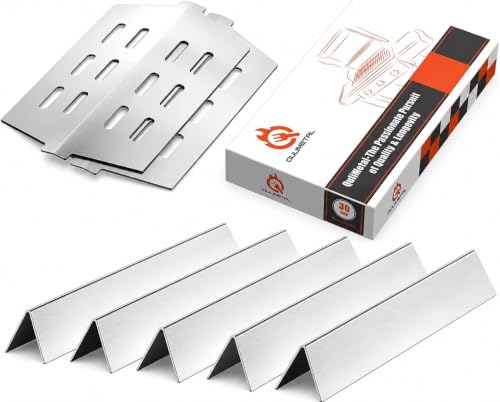 Grill Parts for Weber Genesis 300 Series 17.5 Flavorizer Bars & Heat Deflectors for Weber Genesis E/S-310 E/S-320 E/S-330 Gas Grills (2011-2016) Stainless Steel Heat Plates for Weber 7620 65055