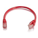 C2G / Cables to Go 15190 Cat5e Snagless Unshielded (UTP) Network Patch Cable, Red (5 Feet/1.52 Meters)