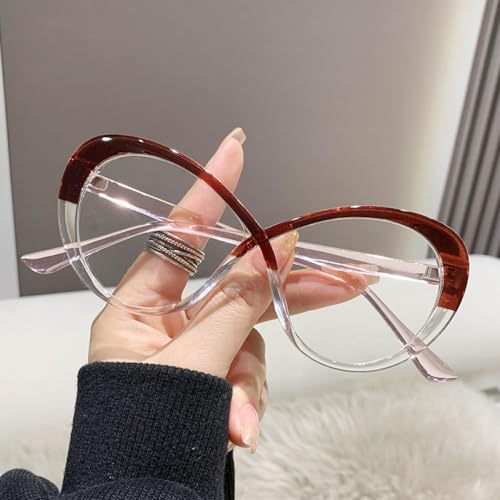 Montures de lunettes léopard tendance motif patchwork noir - 5