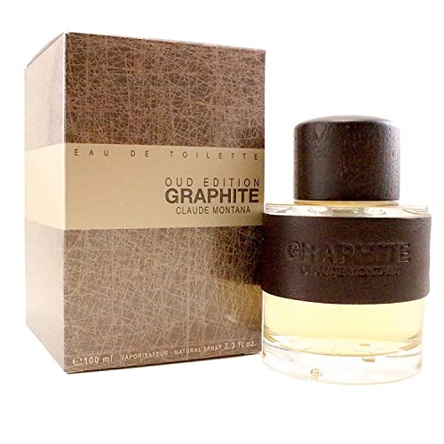 Montana Graphite Oud Edition for Men 3.3 oz Eau de Toilette Spray, 100 ml / 3.3 ounce