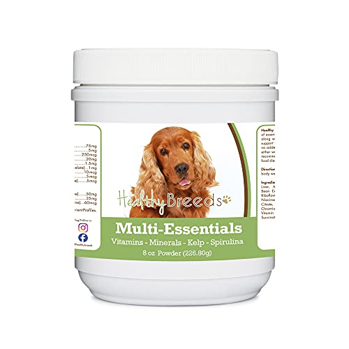 Image of Healthy Breeds Cocker Spaniel Multi-Essentials Powder for Dogs - an Ideal Supplement of Vitamins, Minerals & Antioxidants for Your Dog - 8 oz