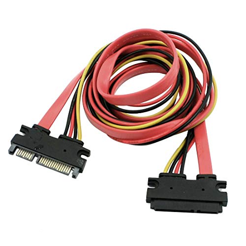 Cable de Datos SATA 22 Pin Macho a Hembra 3.3 Ft