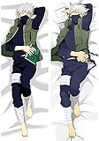 KEIBEK CCGGYA Hot Anime Dakimakura Hatake Kakashi Male Hugging Body Pillow Case Throw Cushion Pillow Cover Home Bedding W50 x H150 cm