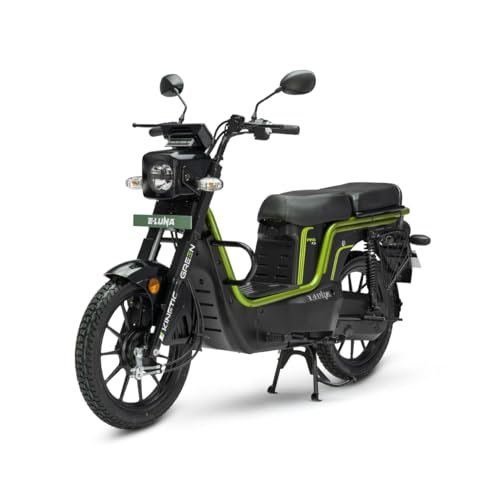 Image of Kinetic Green E-Luna X3 Pro Electric Scooter with charger - Sparkling Green - Ex-Showroom