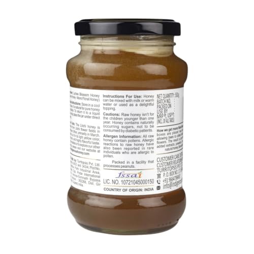 Image of INDIGENOUS HONEY Organic Lychee Honey Raw Natural Pure 17.64 oz Glass Jar