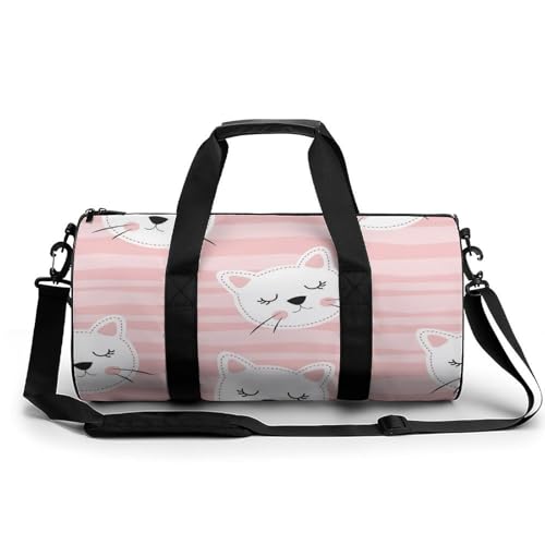 Sac de voyage chaton rose pour camping et randonnée estivale