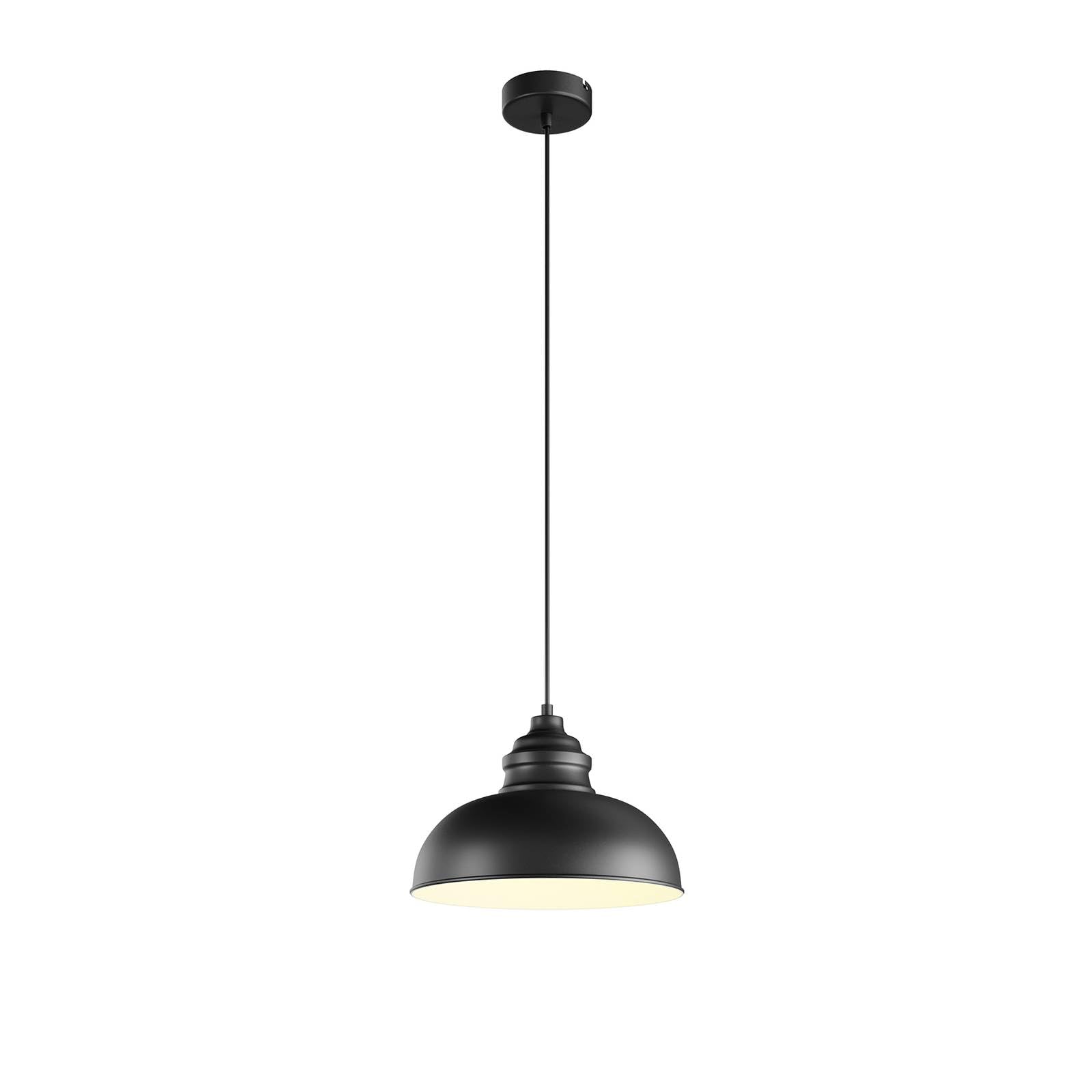 Lindby Pendelleuchte Cliona (Modern) in Schwarz aus Metall (1 flammig, E27) - Deckenlampe Esstischlampe Hängelampe Hängeleuchte Wohnzimmerleuchte
