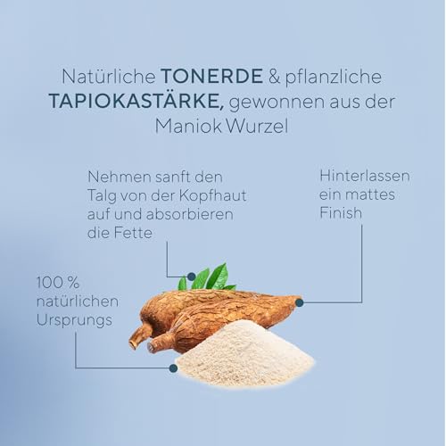 éla Natural Beauty Trockenshampoo Puder Dunkles Haar, 1er Pack (1 x 25 g)