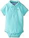 Tommy Hilfiger Baby Boys' Short Sleeve Ivy Bodysuit, Minty Fresh, 3 Months