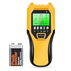 Stud Finder Wall Scanner 5 in 1 Multifunctional Upgraded Smart Wall Scanner, Stud Sensor Beam Detector with Battery for Wood Metal and AC Wire Detection, Comes with HD LCD Display and Audio Alarm