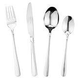KARL HAUSMANN Juego de Cubiertos para 6 Personas - 24 Piezas - Cuberteria de Acero Inoxidable 18/0 - Estuche de Regalo, Apto Lavavajillas - Cuberterias Completas - Talheres aco Inocidavel