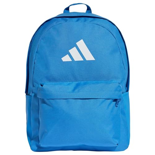 adidas Unisex - Adulto CLASSIC 3BARS BACKPACK, ray blue/white, One size