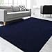 Gifeas Large Ultra Soft Modern Area Rugs for Living Room Bedroom, 5x8 Feet Navy Blue Thickened Memory Foam Indoor Solid Minimalist Carpets, Non-Slip Comfy Rug for Boys Girls Nursery Room Home Decor