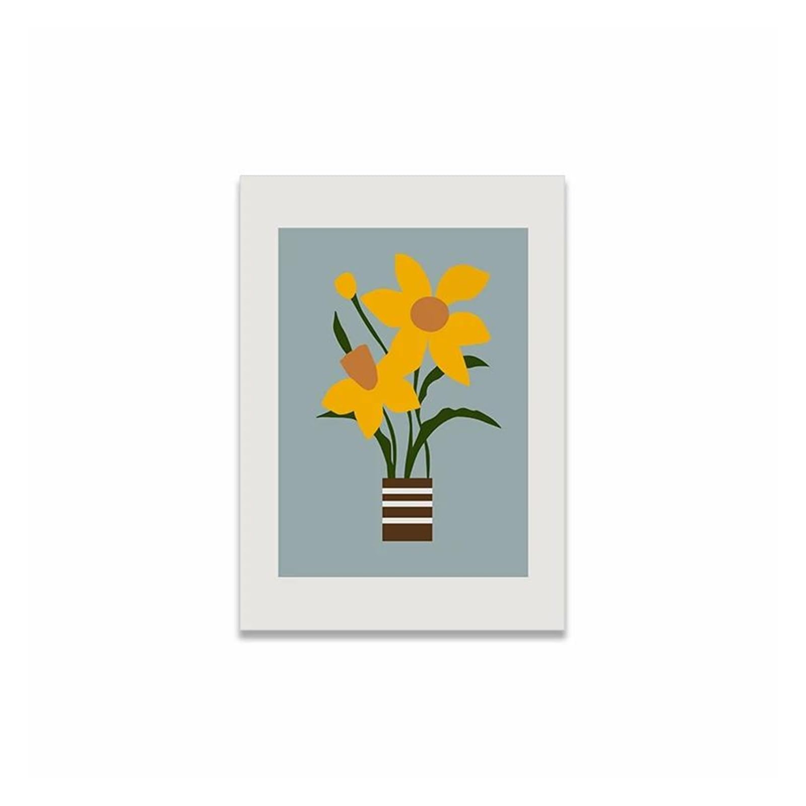 Toile impression peinture fleurs abstraites pour illuminer votre salon