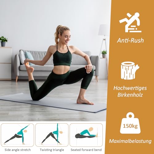 Kork Halbkugel Balance Board, Massives Naturkork Antirutsch, Gleichgewichtstrainer Ø15 cm H 7,5 cm, Passend für Balanceboards Wackelbretter, Für Fitness Yoga Pilates Reha Boardsport Erwachsene Kinder