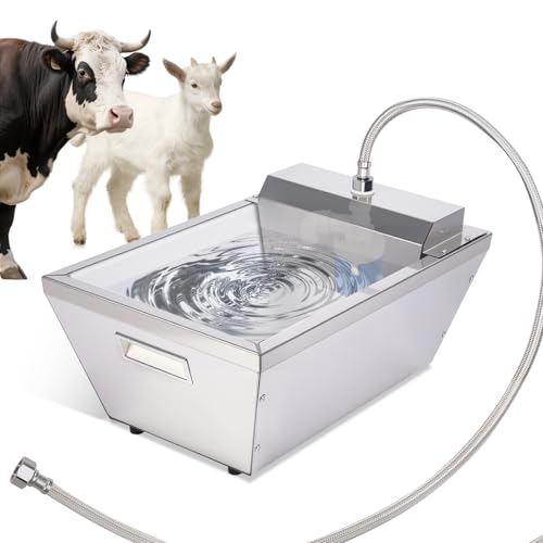 Trough d'eau Automatique De BéTail,Trough d'eau Automatique De Cheval De 13 litres avec Boule...