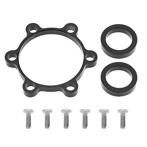 ECSiNG 1 Set Front Bike Booster Hub Adapter Replacement with Hub Washers Screws Front Bicycle Boost Hub Conversion Adapter Accessories Black